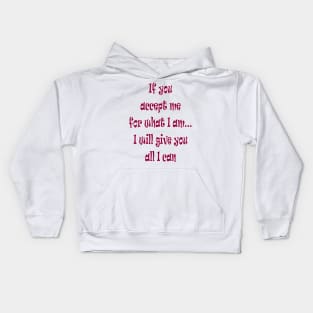 Quotes Inspirational Motivational Happy Words Kids Hoodie